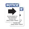 Signmission No Deliveries To This, 7 in W x Rectangle, Plastic OS-2PACK-NS-P-710-V-14478 - alternate 1